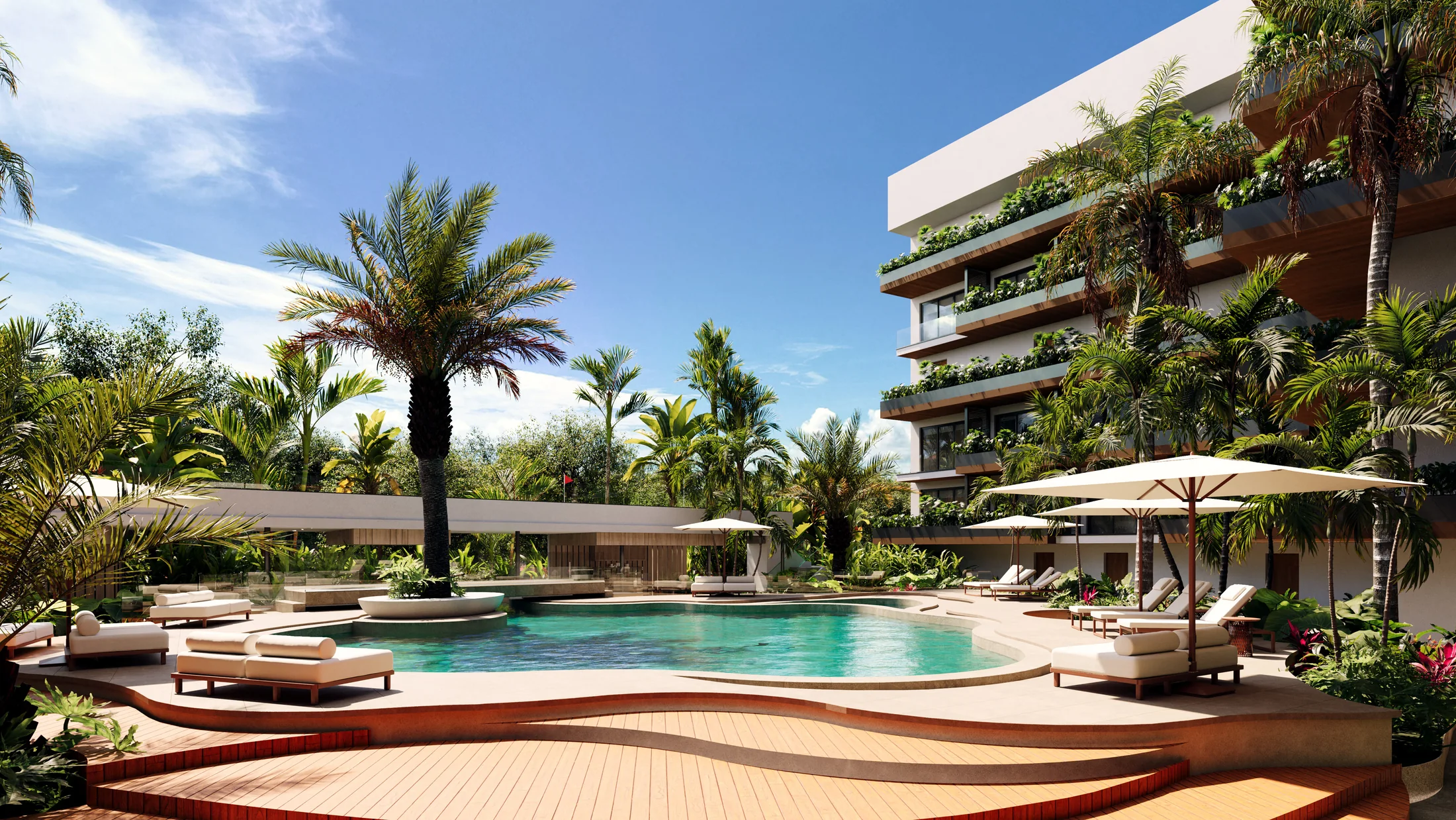 Piscina y áreas sociales de Galia